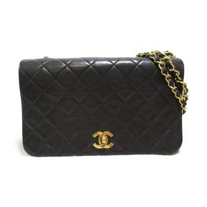 Chanel Matelasse Single Flap Chain Lambskin Black
